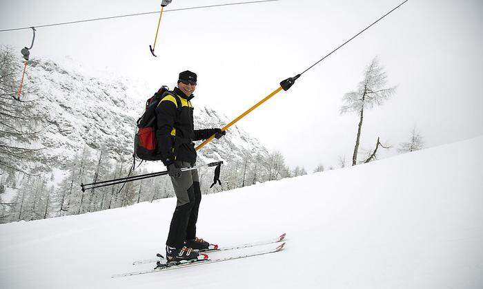 Österreichs einziger Briefträger auf Ski ist auf der Tauplitz aktiv