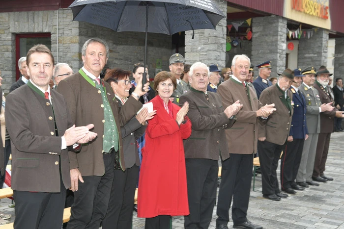 Ehrengäste: Nationalrat Erwin Angerer, LAbg. Ferdinand Hueter, Kleine Zeitung Chefredakteurin Antonia Gössinger, der Rangersdorfer Bürgermeister Franz Zlöbl und Rudi Schober.