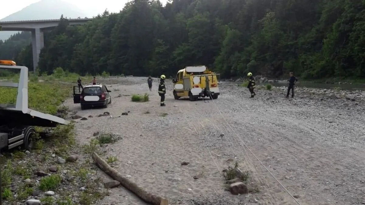 Auch der Abschleppwagen kam nicht mehr heraus