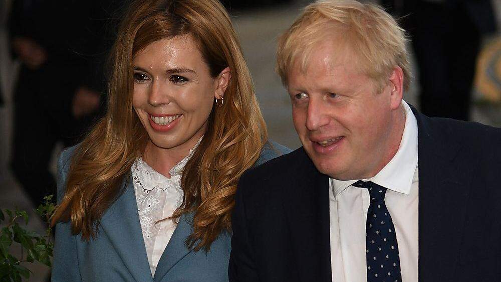 Carrie Symonds und der Britische Premierminister Boris Johnson werden im Sommer Eltern 