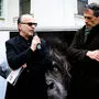 Eröffnung der Ausstellung Menschenbilder: Heinz Mitteregger, Innungs-Obmann, und Christian Jungwirth 