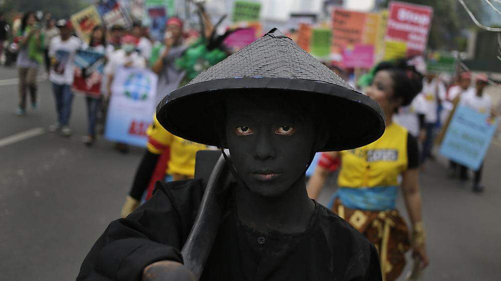 Weltweite Proteste gegen den Klimawandel, auch hier in Jakarta