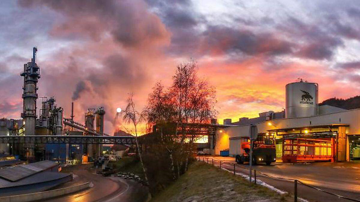 Neben Zellstoff wird in Pöls auch Kraftpapier hergestellt