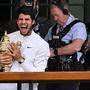 Carlos Alcaraz rang im Wimbledon-Endspiel Novak Djokovic nieder