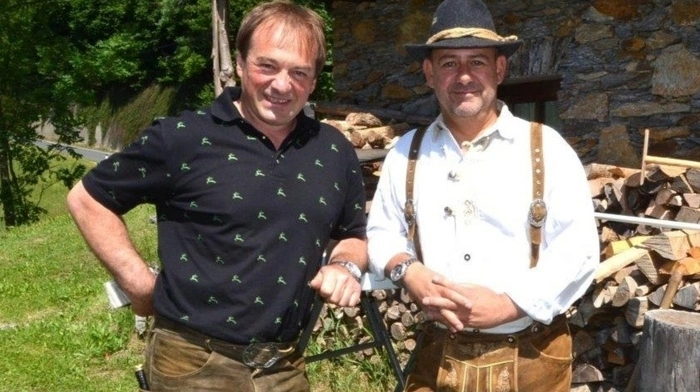 Karl Stinig, Obmann der ARGE Mühlenweg, und Kassier Harald Wildpaner