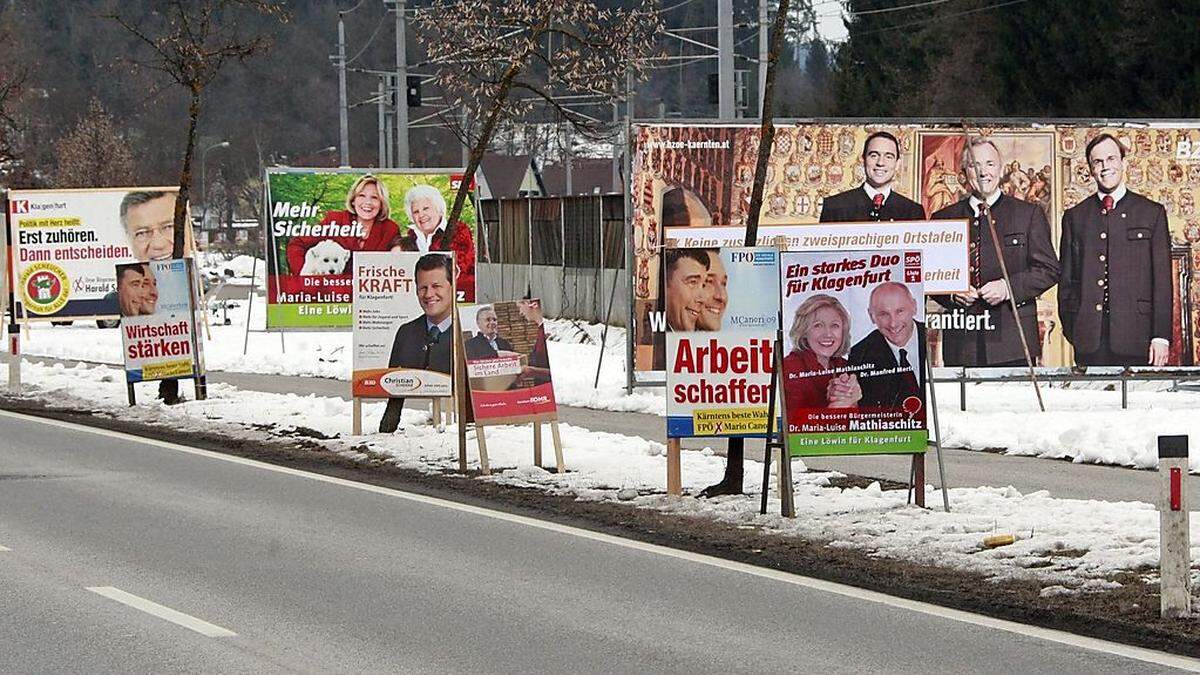 Vor sechs Jahren gab es noch einen wahren Plakatdschungel