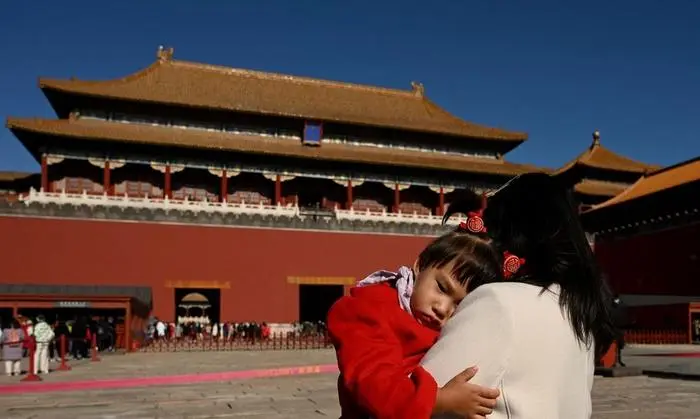 People visit the Forbidden City to mark the start of the Lunar New Year in Beijing on February 1, 2022, ushering in the Year of the Tiger. (Photo by NOEL CELIS / AFP)