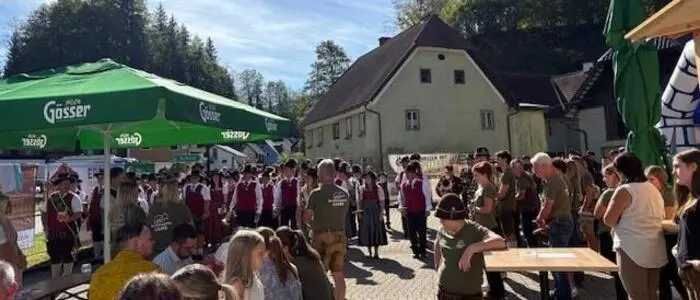 Feierstimmung in Gams