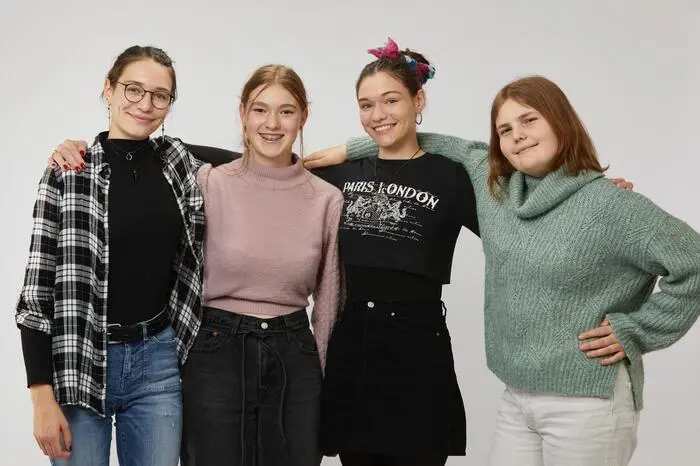 Das „Kids4Kids“-Team: Veronika Gillner, Sophie Assmann-Hafenscherer, Alexandra Gillner und Pauline Steiner