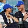 Prinz Harry mit seiner Ehefrau Meghan Markle beim Spiel der Dodgers gegen die Toronto Blue Jays in Los Angeles 