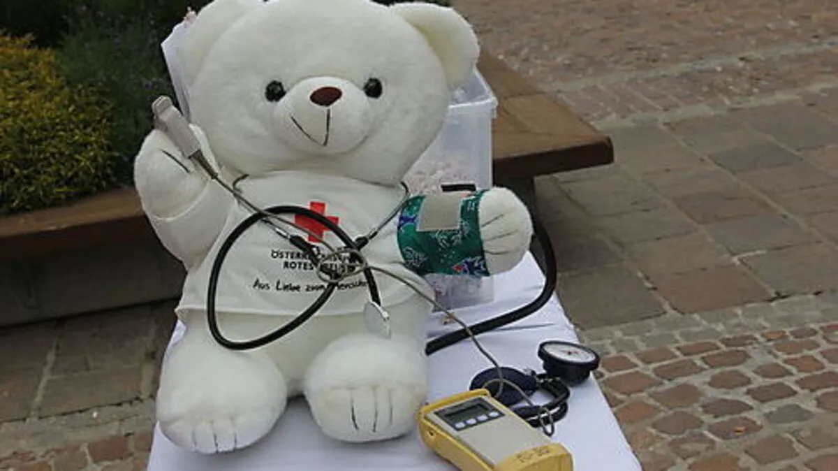 Das Rote Kreuz will den Kindern auf spielerische Weise ihre Arbeit erklären