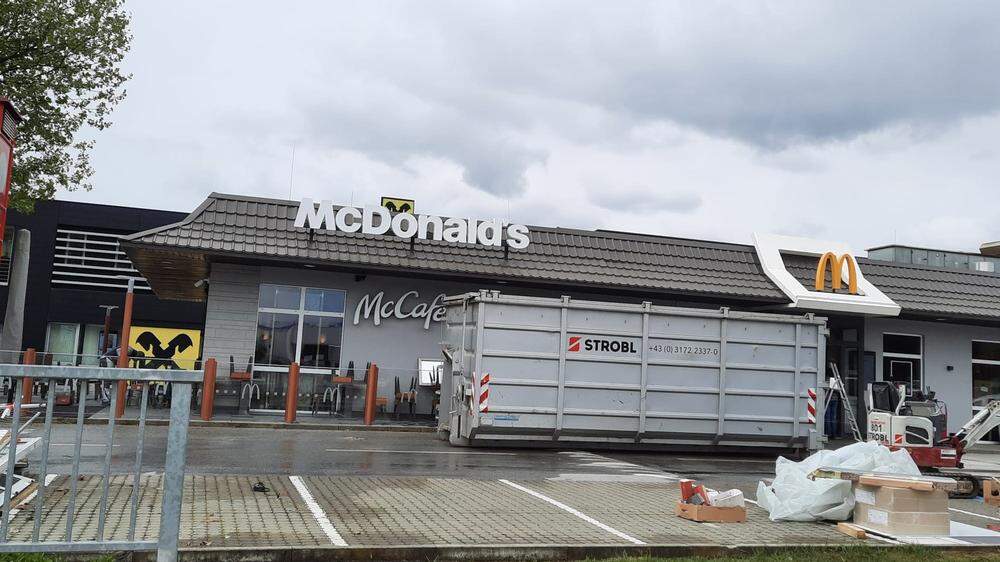 Der Weizer McDonald's steht kurz vor der Neueröffnung
