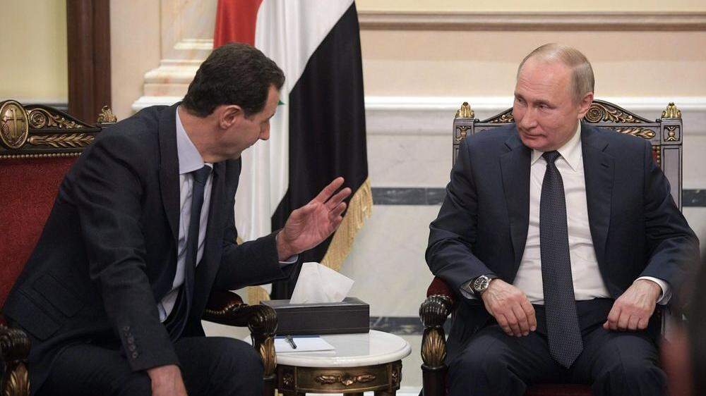 Putin war im Jänner dieses Jahres noch in Damaskus bei Assad