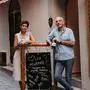 Doris Kremser, Leiterin der Domaines Kilger Gastronomie Steiermark, und Fleischermeister Harald Druschowitz begrüßen ab Montag die Gäste in der Franziskanergasse 3