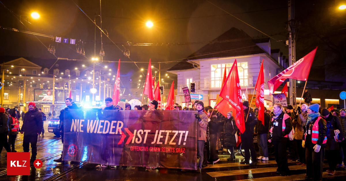 Gro-demo-Hunderte-demonstrieren-in-Graz-gegen-den-Akademikerball