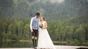 Michaela und Joachim als frisch verheiratetes Paar