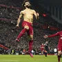 Liverpool-Torjäger Mo Salah genoss den Triumph