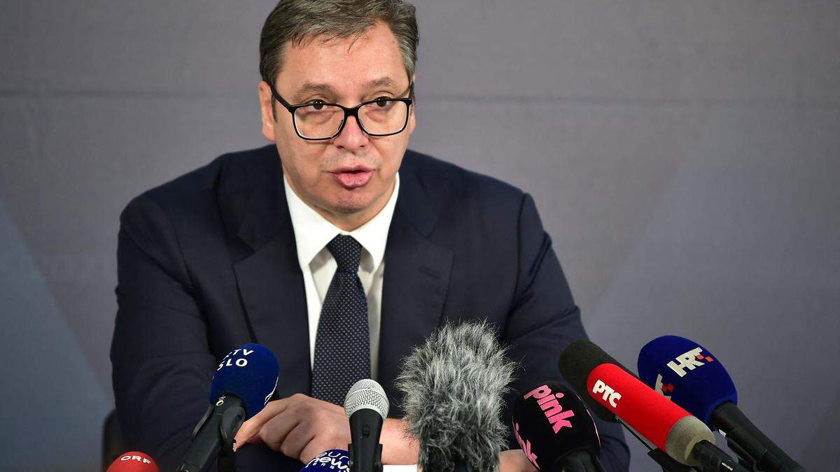 Der serbische Präsident Aleksandar Vucic 