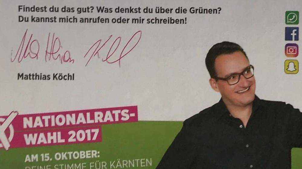 Matthias Köchl buhlt irrtümlich um die Stimmen von nicht wahlberechtigten Kindern und Jugendlichen