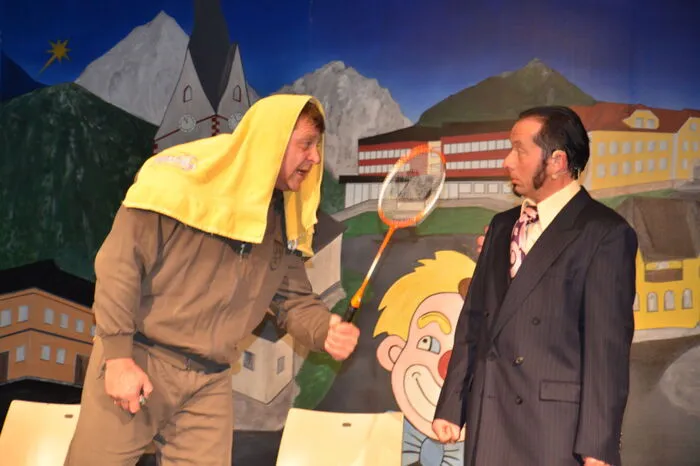  Michael Buzgi Buchacher und Hans Peter Kreuzberger im klassischen Sketch "Squash"