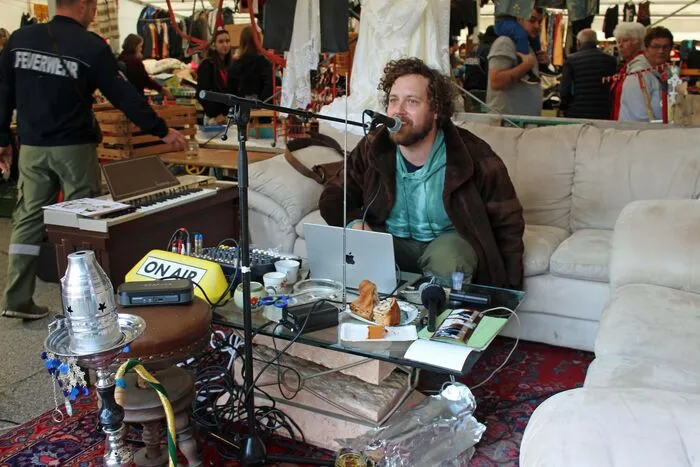 Radio Fetzenmarkt, hier mit Paul Meyer, sorgte für Hochstimmung. 