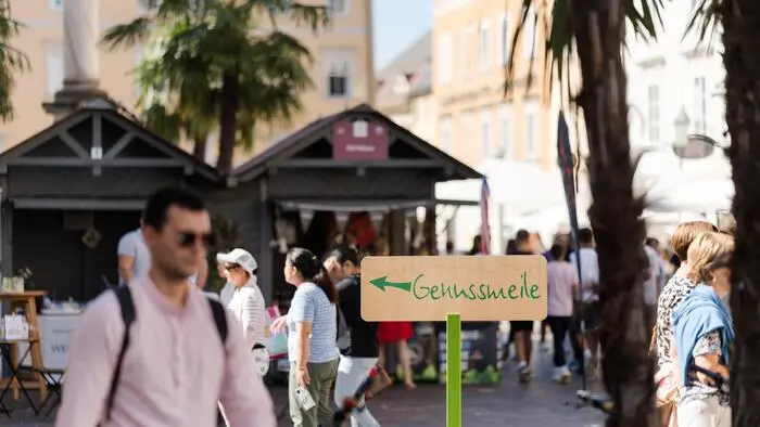 Publikumsmagnet: die Genussmeile in der Klagenfurter Innenstadt
