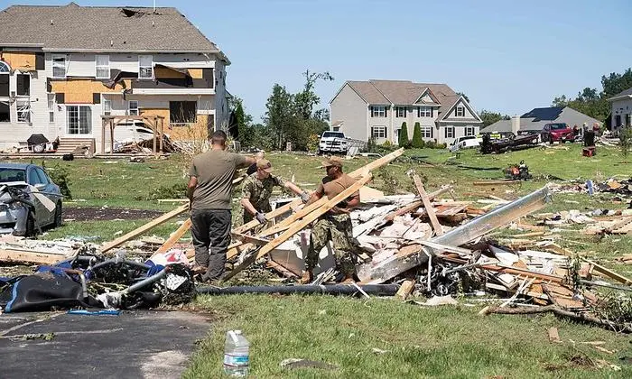 Bei Philadelphia wütetetn Tornados