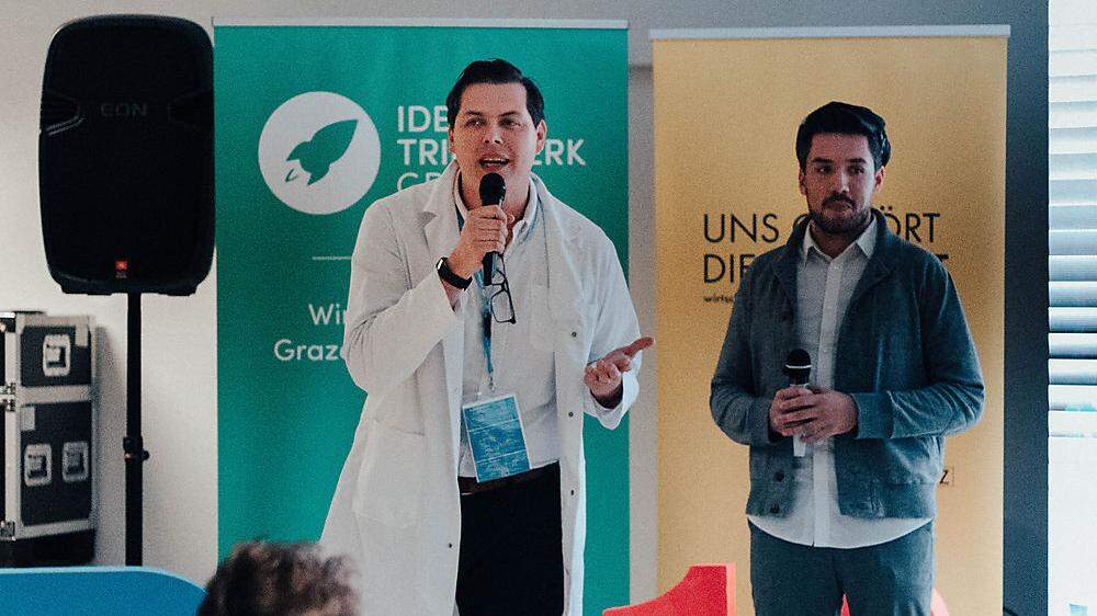 Holten sich den Sieg beim heurigen „Start-up Playground“: Manuel Leal Garcia und Daniel Jukic