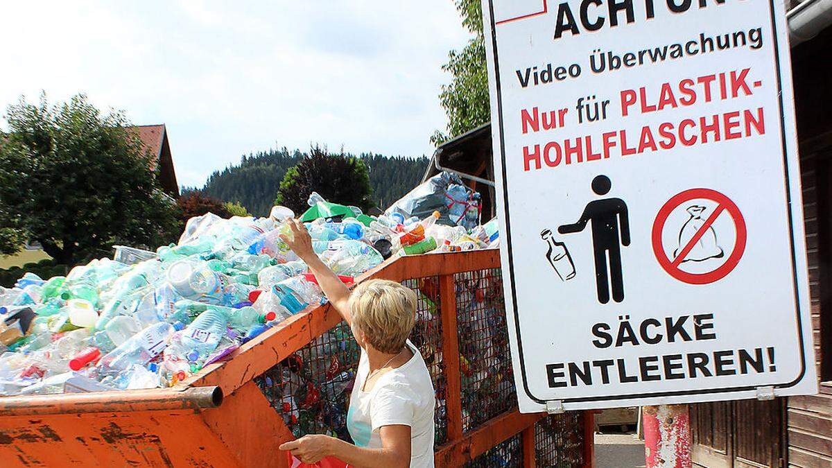 Eine der beiden zentralen Sammelstellen befindet sich im Bauhof