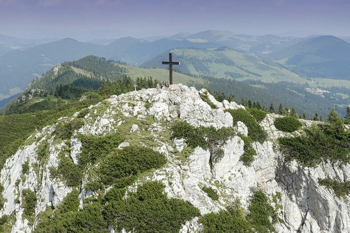 Der Hochlantsch-Gipfel auf 1722 Meter Seehöhe