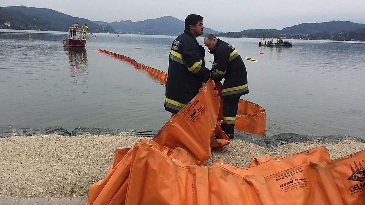 Geübt wurde auch direkt am Wörthersee