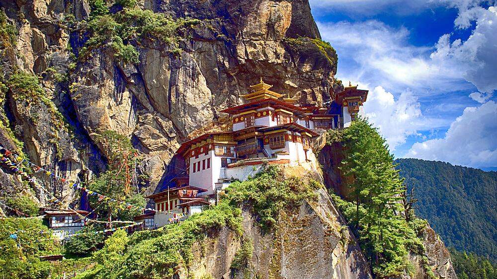 Das bekannteste Kloster Bhutans: das Tigernest
