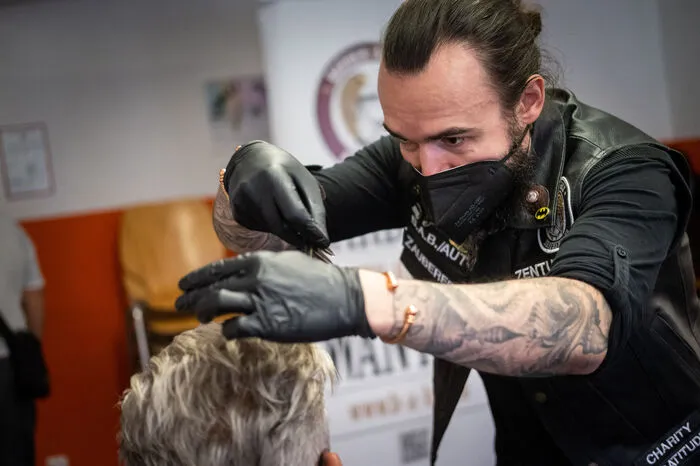 Auch Barber Angel Michael war am Sonntag in Graz im Einsatz.