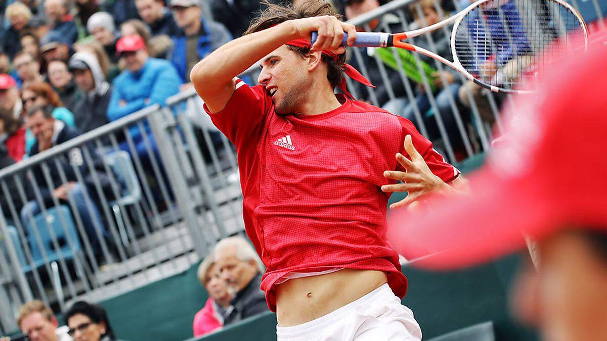 Dominic Thiem gewann in drei Sätzen