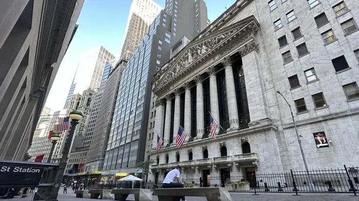 Der New York Stock Exchange in der Wall Street