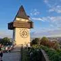 Grazer Uhrturm, Schlossberg, Schloßberg, Graz, Sehenswürdigkeit, Sujet, Steiermark, Landeshauptstadt, Tourismus, Touristen, Sehenswürdigkeiten, Wahrzeichen, Stadt Graz,