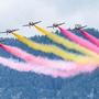 Bunte Farben am Himmel über Zeltweg