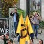 Bei der Besetzung der Grünen Parteizentrale in Graz war Neo-FPÖ-Gemeinderat Sickl Zaungast - mitten unter Aktivisten der Identitären