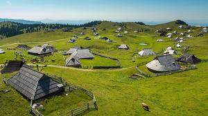 Über den Dächern der Velika Planina, einem einzigartigen Juwel in Slowenien