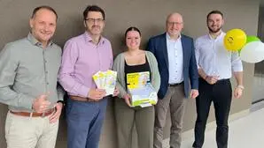 Die Initiatoren der Aktion: Günter Gruber, Peter Hoch, Sara Jelicic, Johann Schober und Daniel Berinde