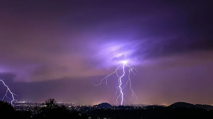 Blitz über Graz