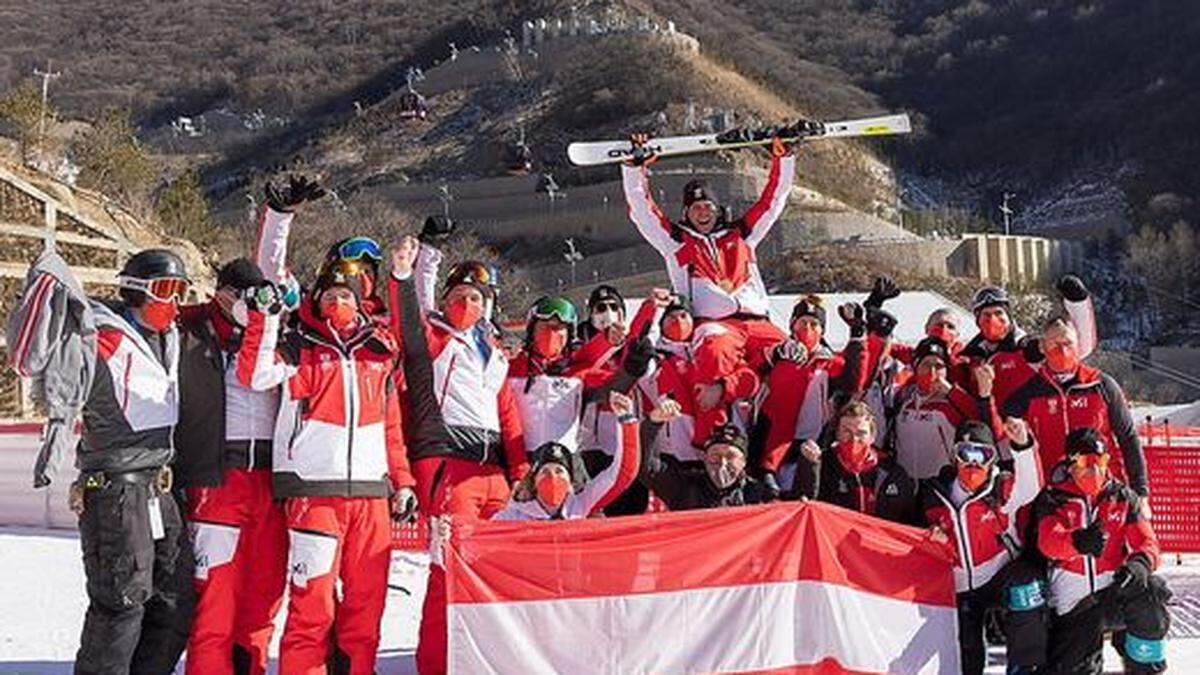 Die olympischen Ringe und Matthias Mayer - das passt einfach! Der Kärntner schreibt mit seinem dritten Gold Geschichte