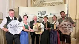 Die drei Sieger: Familie Walter, Familie Faßwald und Familie Kowald 