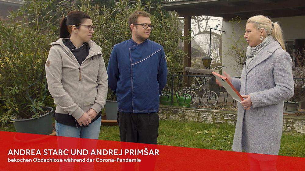 Moderatorin Martina Klementin besuchte Andrea Starc und Andrej Primsar. Das Video gibt es online