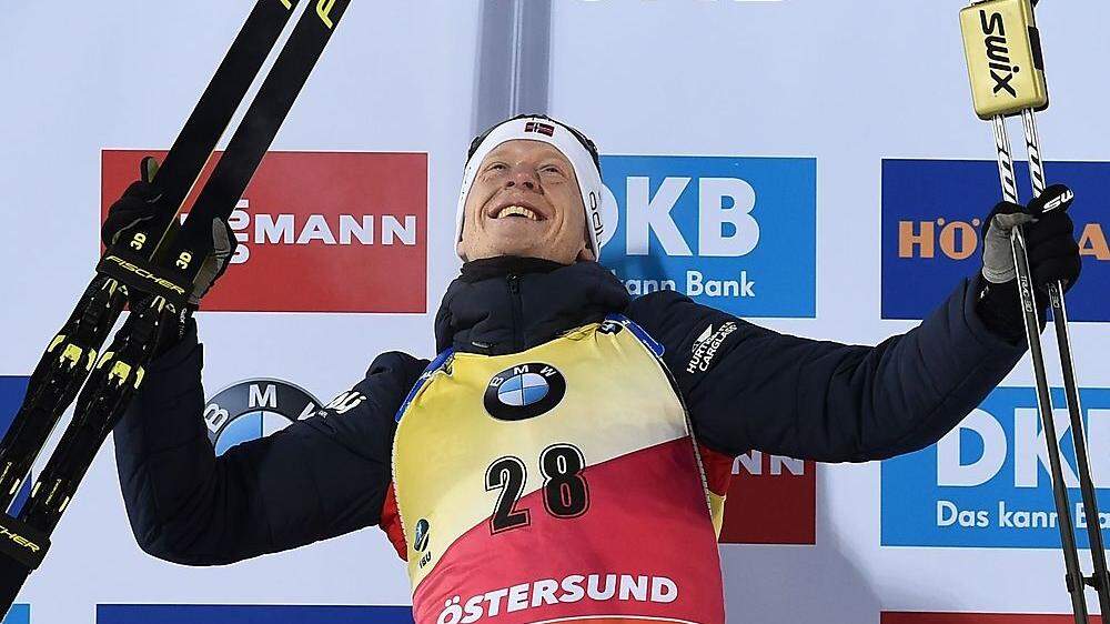 Johannes Tignis Bö holte sich Gold bei der WM in Östersund