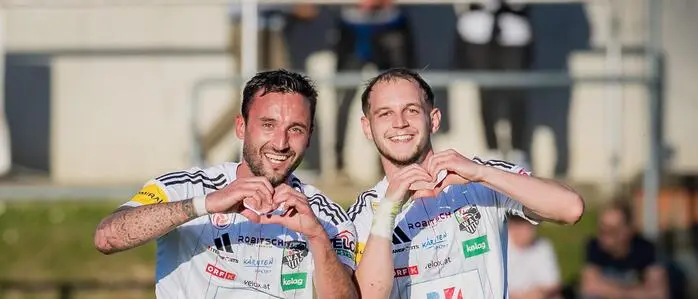 Markus Pink und Angelo Gattermayer feierten das 1:0 gegen den GAK