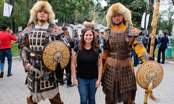 Katrin Wrulich in Kasachstan