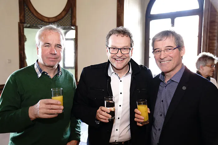 Bürgermeister Johannes Pirker, Josef Pleikner und Willi Pacher.