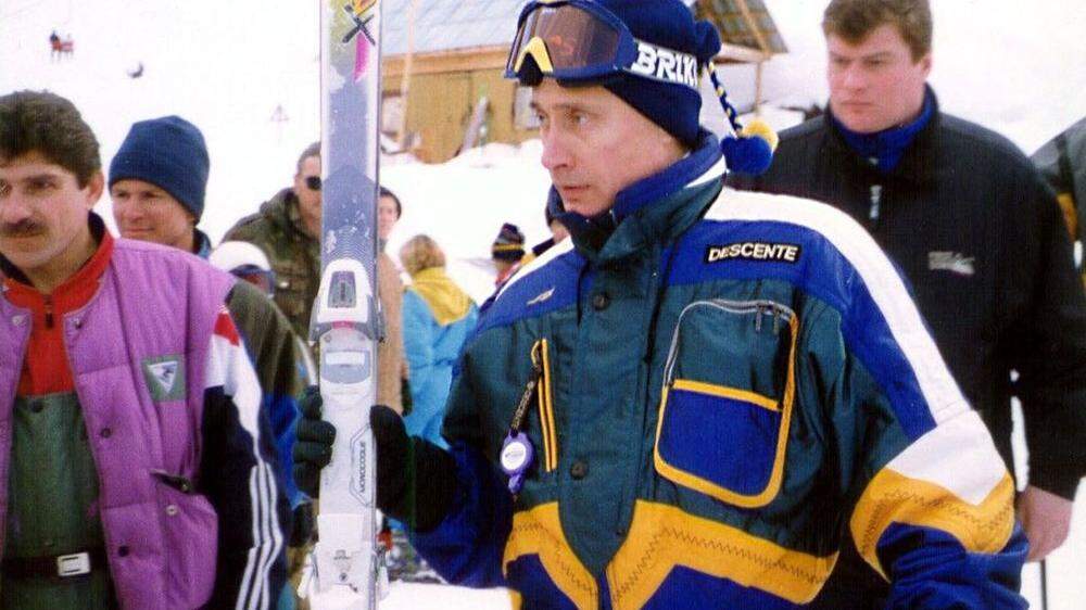 Das Bild zeigt Putin im Jahr 2000 in einem Skigebiet in der Nähe von Sotchi. Die Jahre zuvor war er mehrmals in der Ramsau 