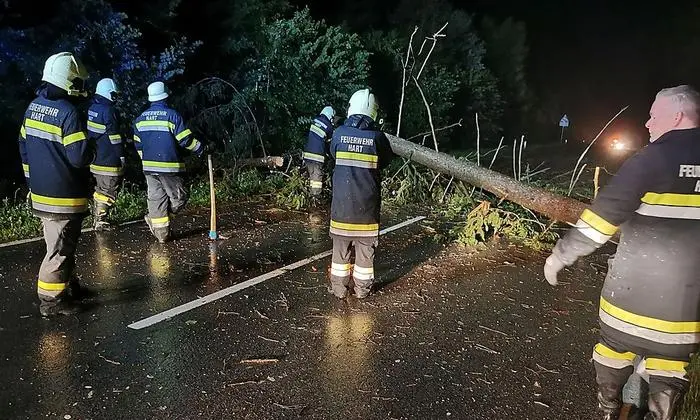 Auch in Lavamünd stürzten Bäume auf Fahrbahnen